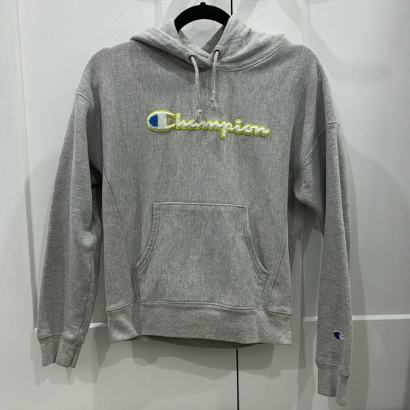 Champion reverse weave grey hoodie - size medium - Picture 1 of 9